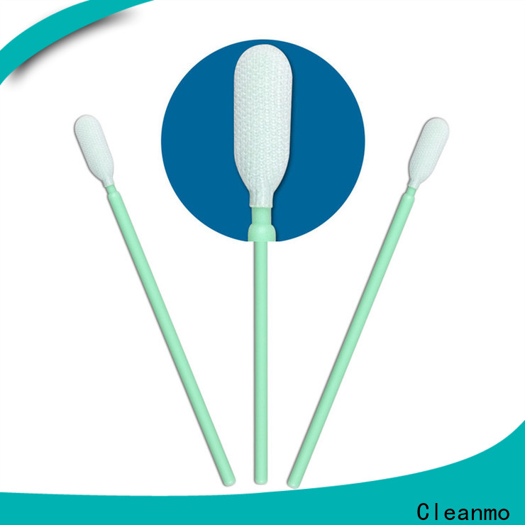 Cleanmo flexible paddle Cleanroom dacron swabs supplier for printers
