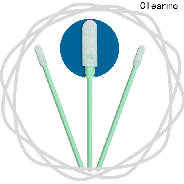 Cleanmo Polypropylene handle optical cotton swab supplier for excess materials cleaning