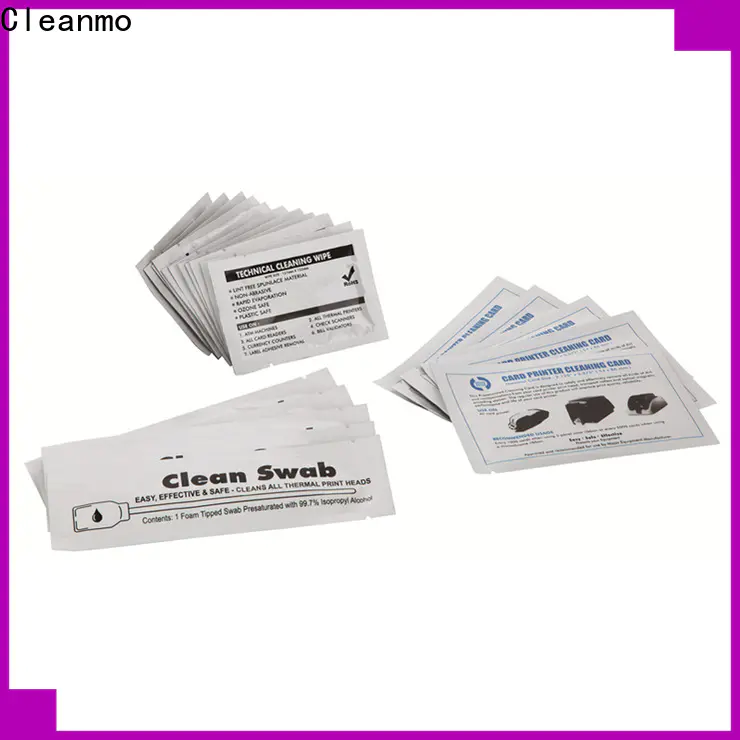 Cleanmo Aluminum Foil evolis cleaning kits supplier for ID card printers
