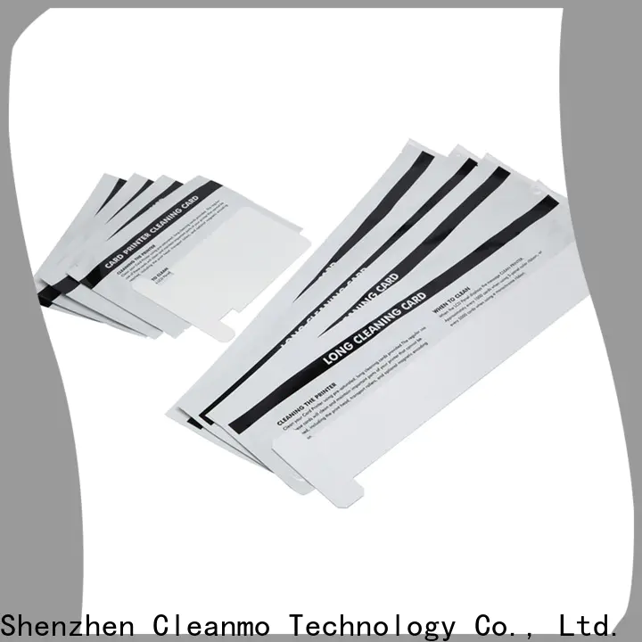 Cleanmo Bulk purchase zebra cleaning card manufacturer for ID card printers