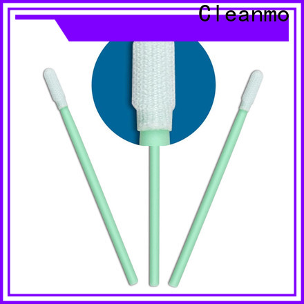 Cleanmo flexible paddle clean room cotton swabs factory for optical sensors