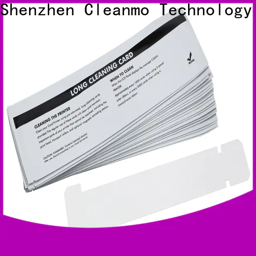 Cleanmo Aluminum foil packing zebra printhead cleaning factory for ID card printers