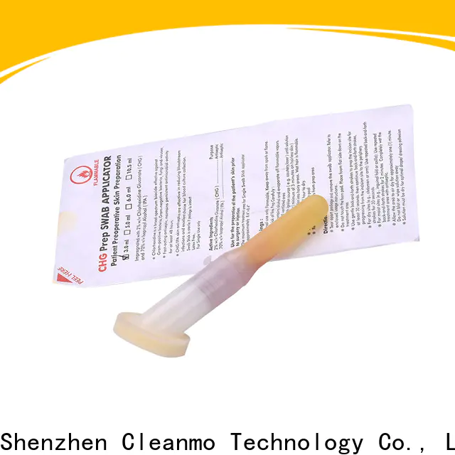 Bulk buy OEM sterile applicators white ABS handle supplier for surgical site cleansing after suturing