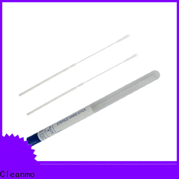 Cleanmo ABS handle nylon flocked swab supplier for hospital