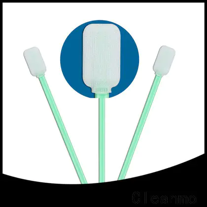 Cleanmo double-layer knitted polyester polyester tube swabs manufacturer for optical sensors