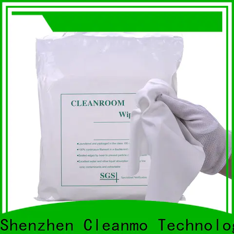 Cleanmo thermally sealed cleanroom polyester wipes manufacturer for medical device products
