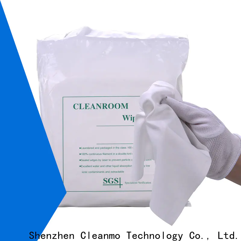 Cleanmo OEM polyester wipes wholesale for medical device products