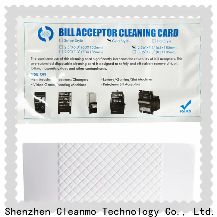 Bulk buy high quality alcohol cleaning cards flocked fabric wholesale for dollar bill readers