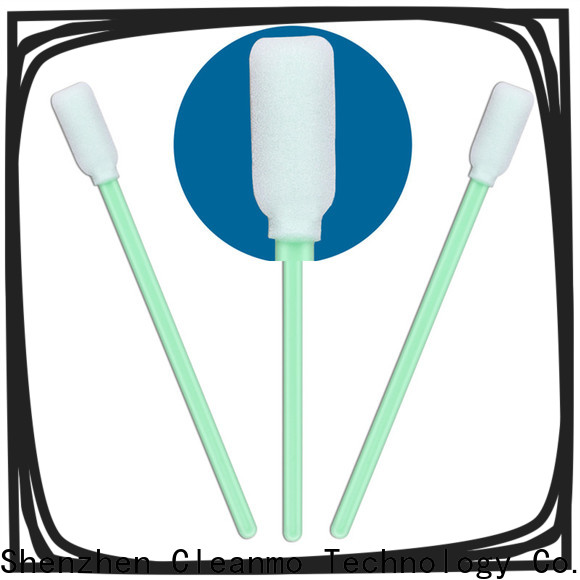 Cleanmo lint free swabs ESD-safe Polypropylene handle supplier for Micro-mechanical cleaning