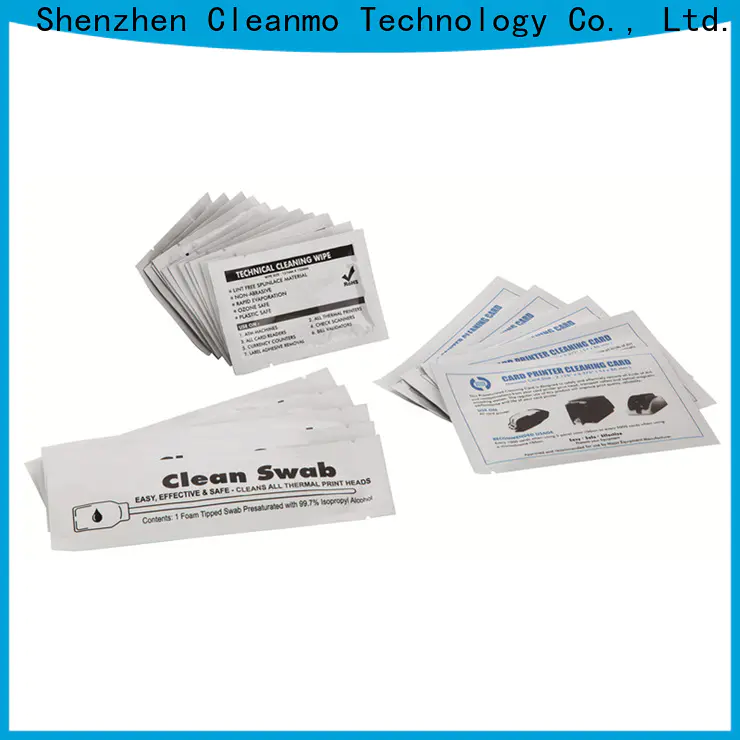 Cleanmo Electronic-grade IPA Snap Swab evolis cleaning kits supplier for ID card printers