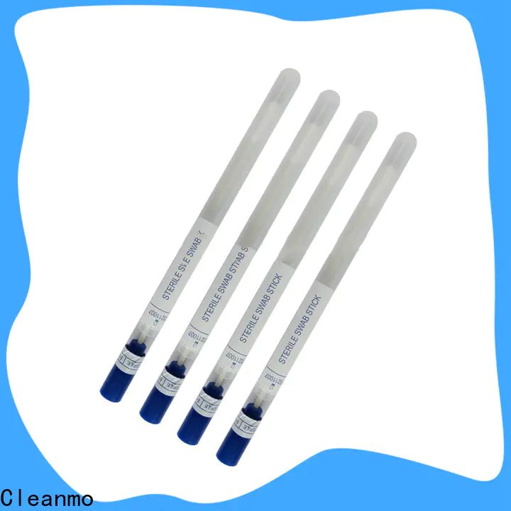 Cleanmo frosted tail of swab handle flocked nylon swab manufacturer for hospital