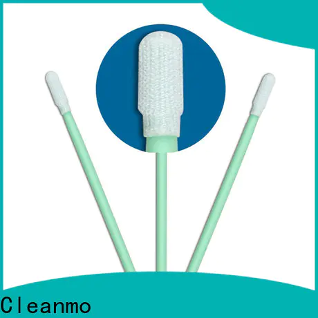 Cleanmo excellent chemical resistance Cleanroom polyester swab manufacturer for optical sensors