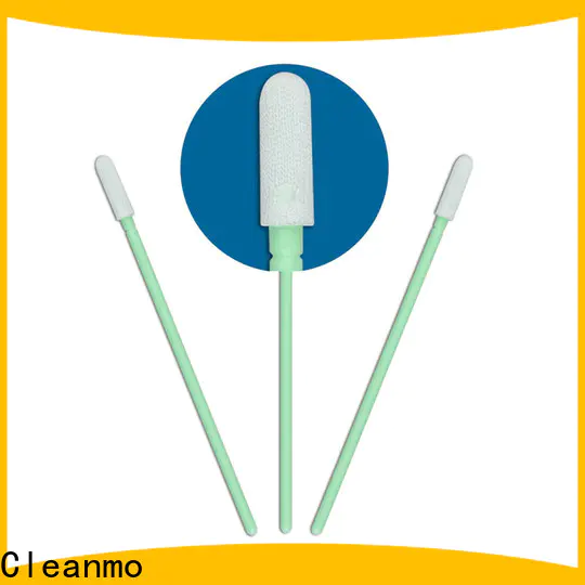 Cleanmo double layers of microfiber fabric chemtronics swabs wholesale for general purpose cleaning