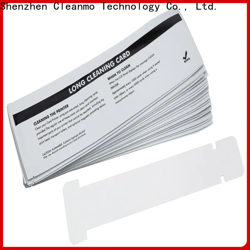 Cleanmo Bulk purchase high quality zebra cleaning card wholesale for ID card printers