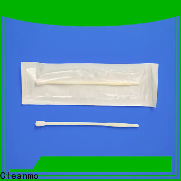 Cleanmo molded break point nylon flocked nasopharyngeal swab supplier for hospital